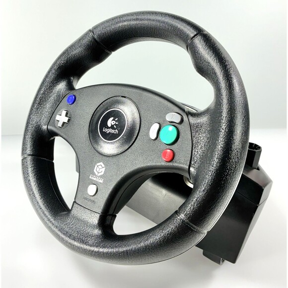 Logitech Speed Force Nintendo GameCube Wired Racing Wheel Only E-X4A10 Tested - Picture 4 of 11